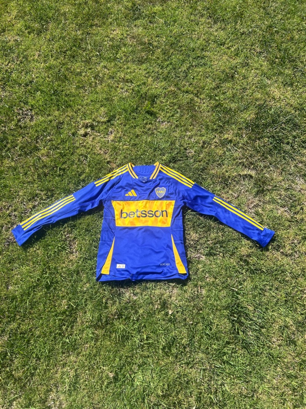 24/25 Long Sleeve Boca Juniors Home Player Version Jersey (Medium)